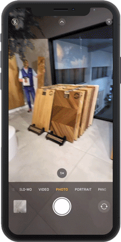 Gif showing how to use Floori Room Visualizer
