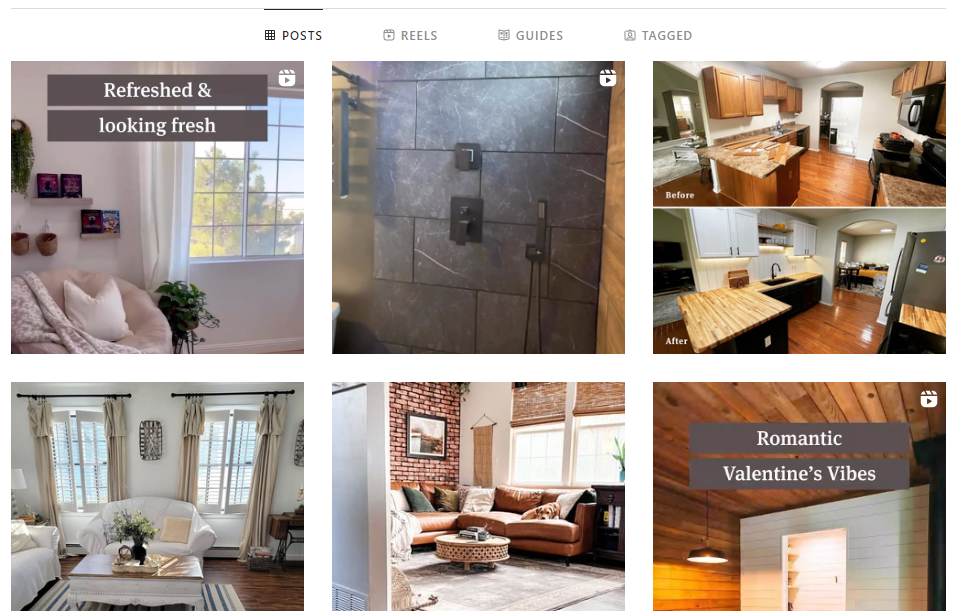 Flooring company showing different interior design ideas.