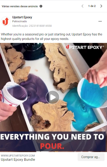 Upstart Epoxy advertisement. 