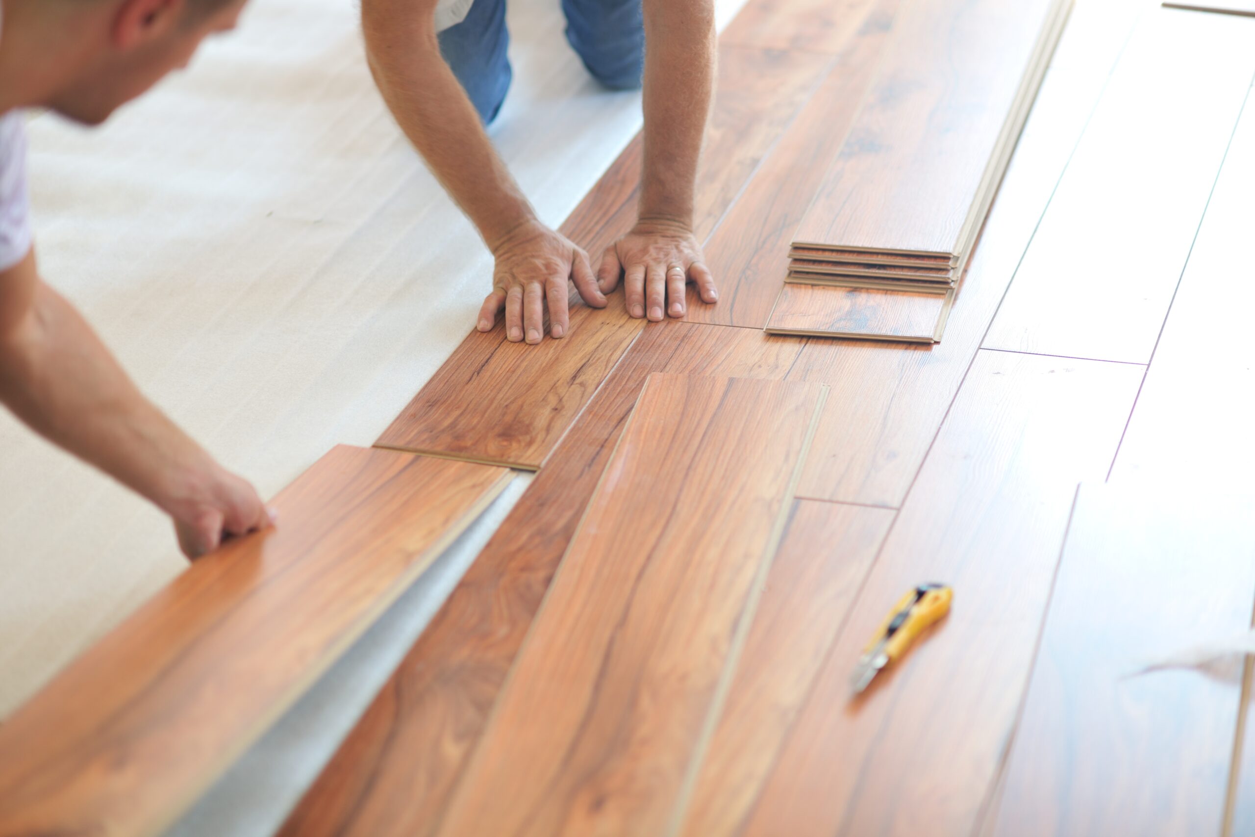 Flooring installation.